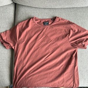 cuts mens burnt orange large AO curve tee shirt